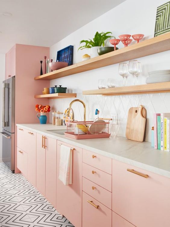 dapur warna pastel
