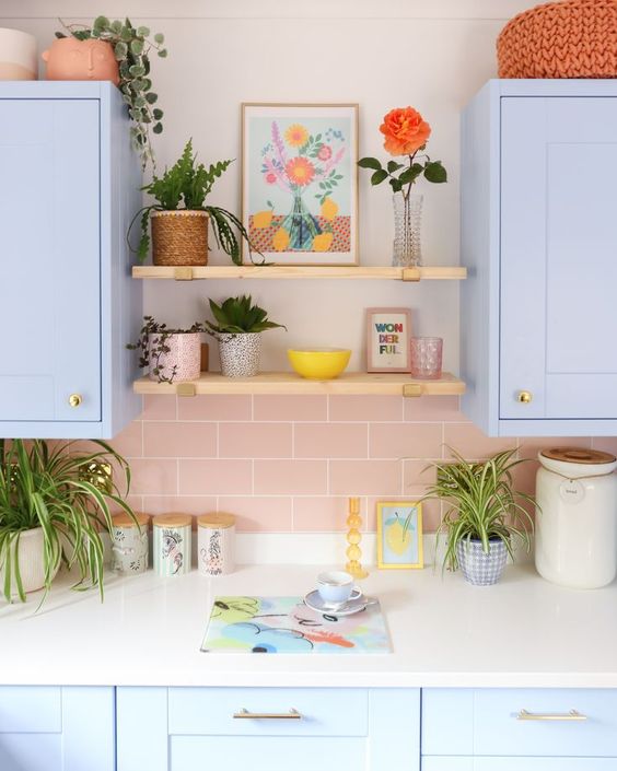 dapur warna pastel